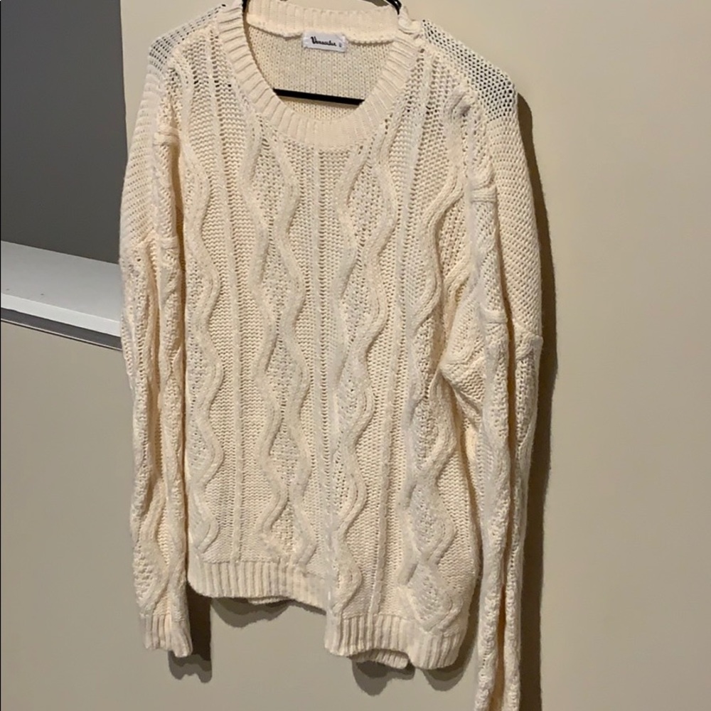 Cream knit sweater